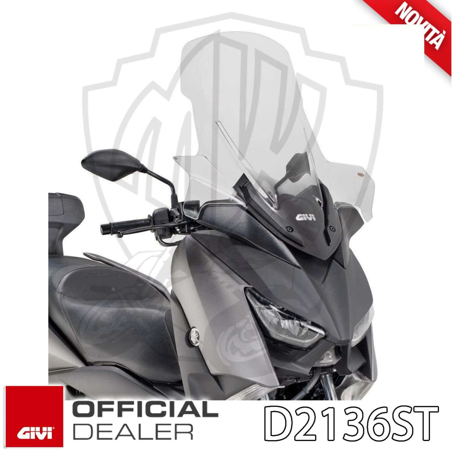GIVI D2136ST PARABREZZA CUPOLINO ALTO YAMAHA X-MAX 400 2018-2021
