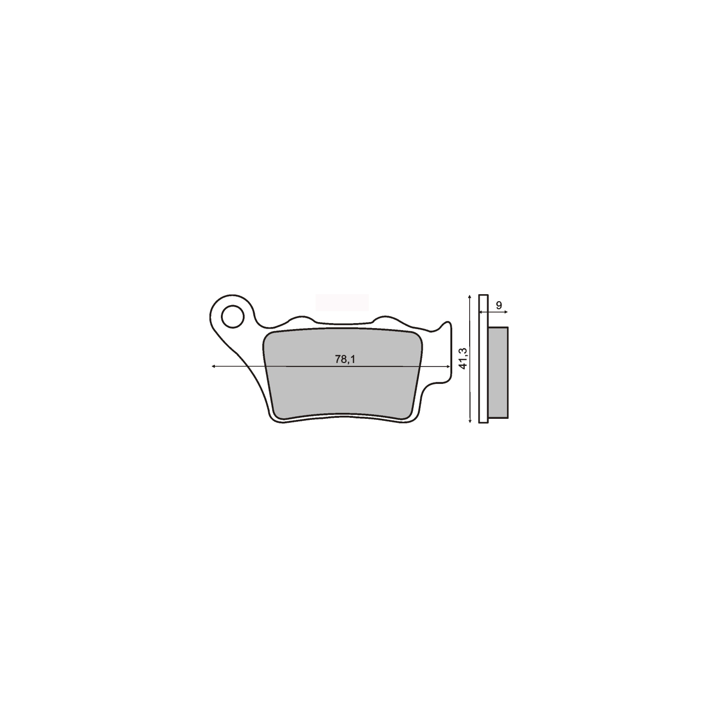 Set Bremsbeläge Paar Organisch Bremse Hinten Cf Motorrad MT J 650