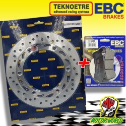 KIT DISCO + PASTIGLIE FRENO ANTERIORI HONDA SH 300 I ABS 2008 2009 2010 2011