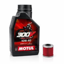 KIT TAGLIANDO MOTUL 300V 10W40 OFFROAD + HIFLO FILTRO Suzuki RM-Z 450 2017