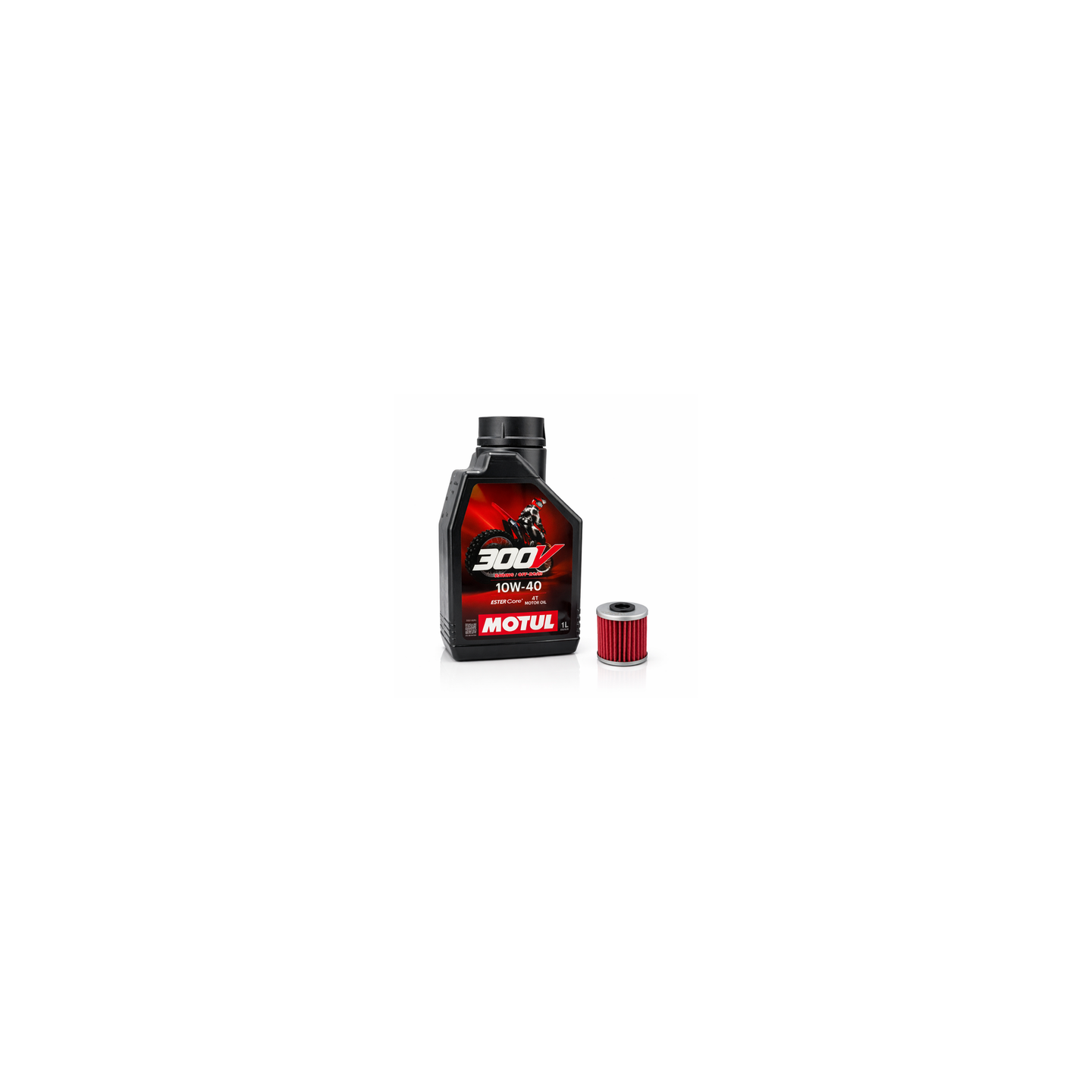 Set Service Motul 300V 10W40 Offroad + Hiflo Filter Betamotor 300 Evo