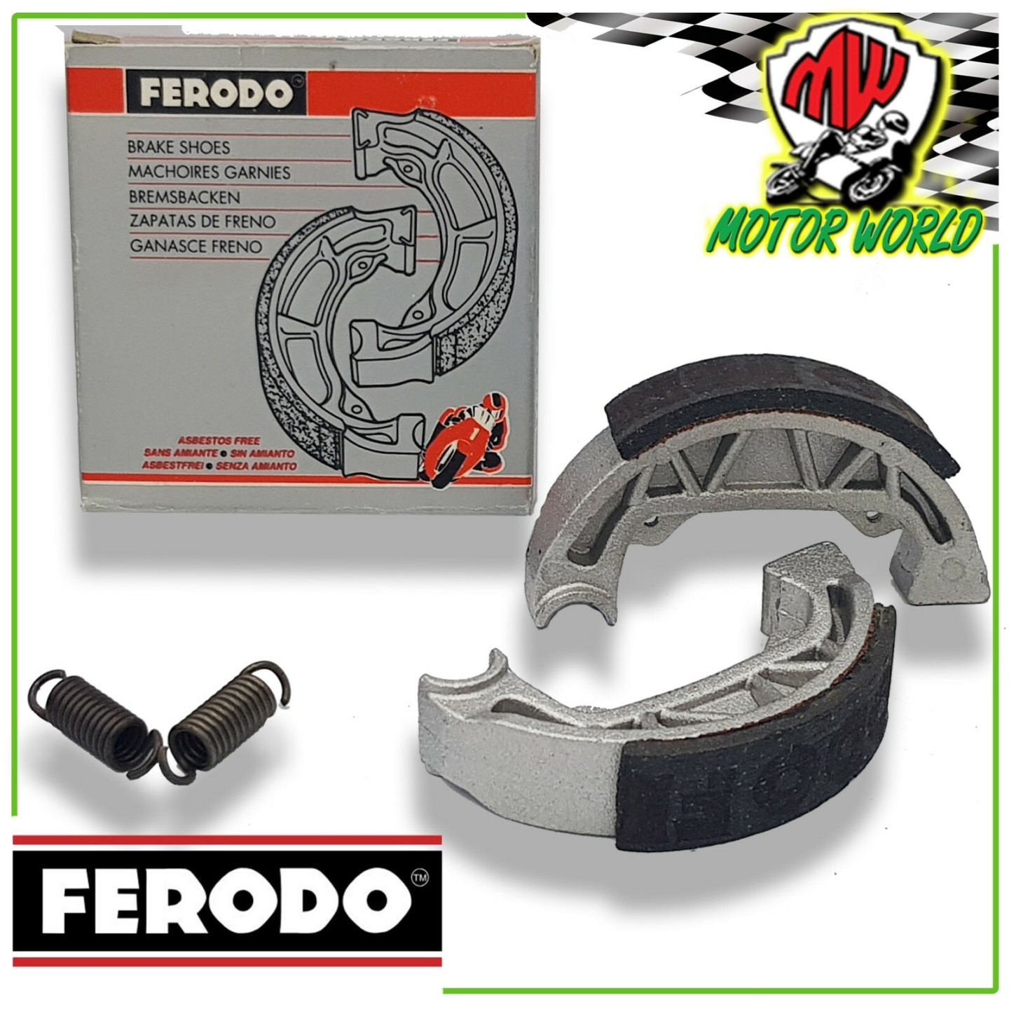 Kit Bremsbacken Hinten FERODO für Piaggio Zip 50 1995 1996