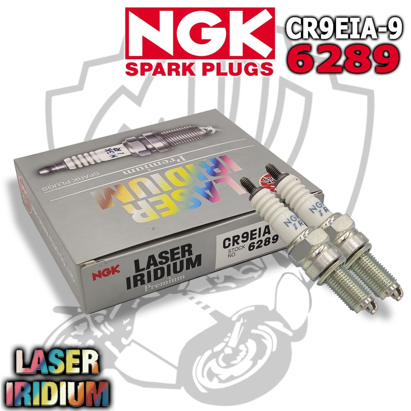 Kit 2 Candela Láser Iridio NGK CR9EIA-9 Kawasaki ER-6N 650 2015 NGK