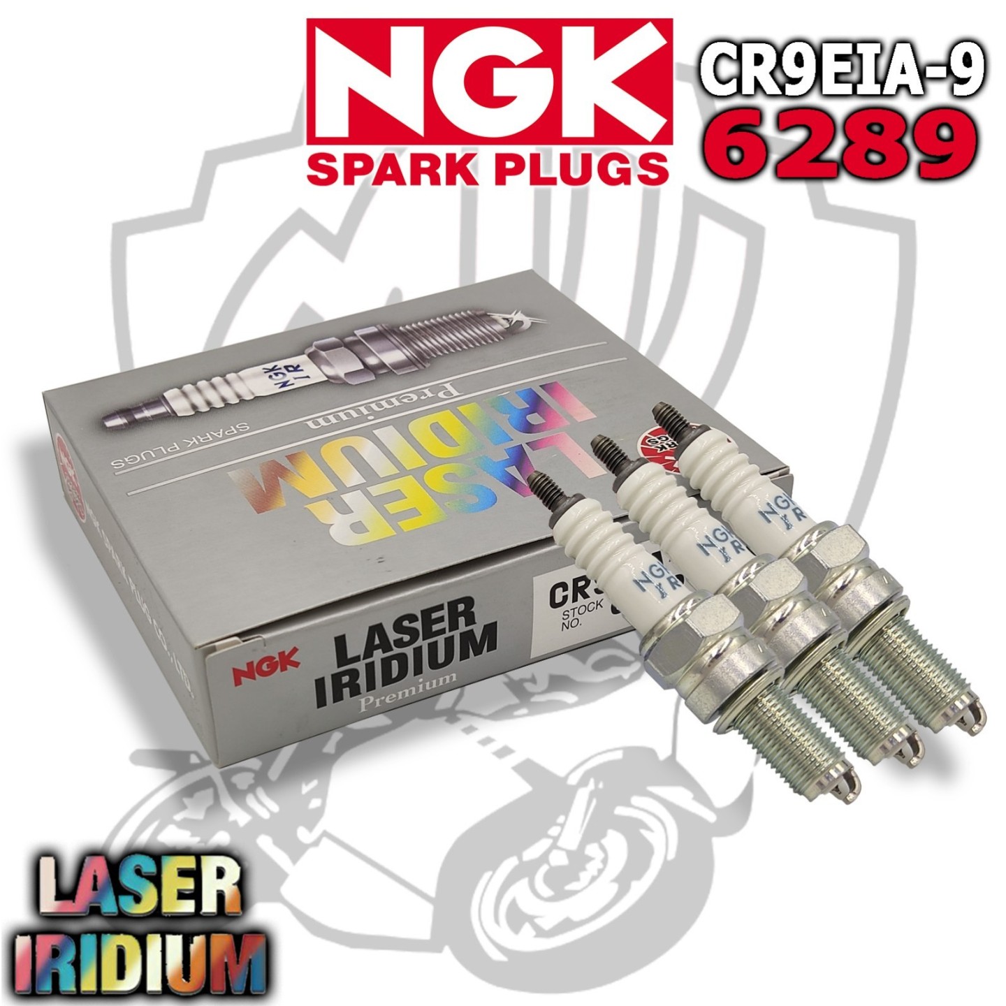 Set 3 Kerzen Laser Iridium NGK CR9EIA-9 Kawasaki ER-6N 650 2005