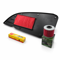 KIT FILTRO ARIA + FILTRO OLIO + CANDELA Kymco 200i Downtown i.e. ABS 2015