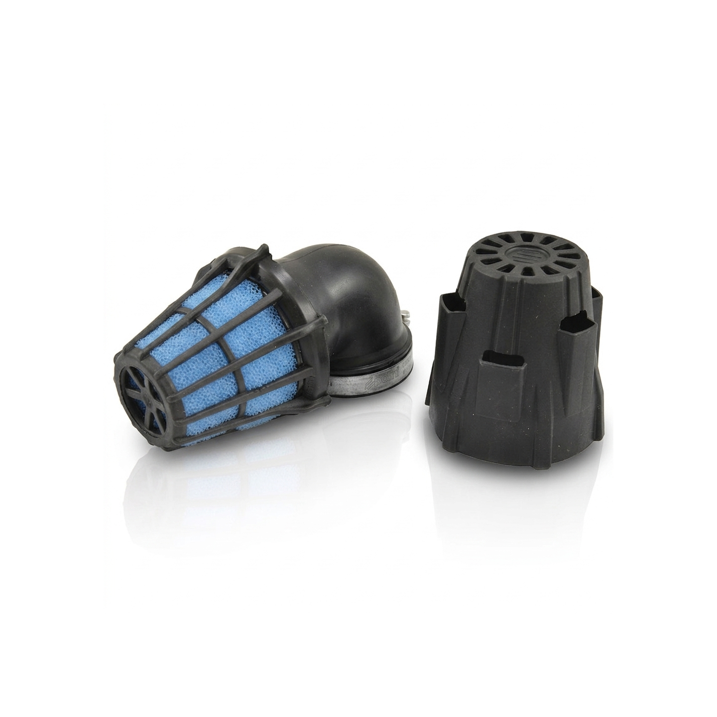 203.0098 Filtre à Air Champignon Blue Air Box Polini Incl. 90° Hohl