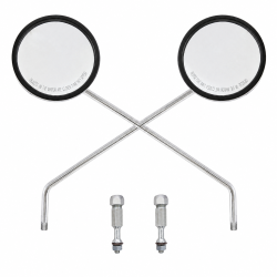 COPPIA SPECCHI DESTRO E SINISTRO PIASTRE PIAGGIO VINTAGE VESPA PX 125 125 2013
