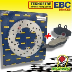 Set Scheibe+Bremsbeläge Vorne Piaggio Vespa 50 Spring 4V Kein ABS 2017