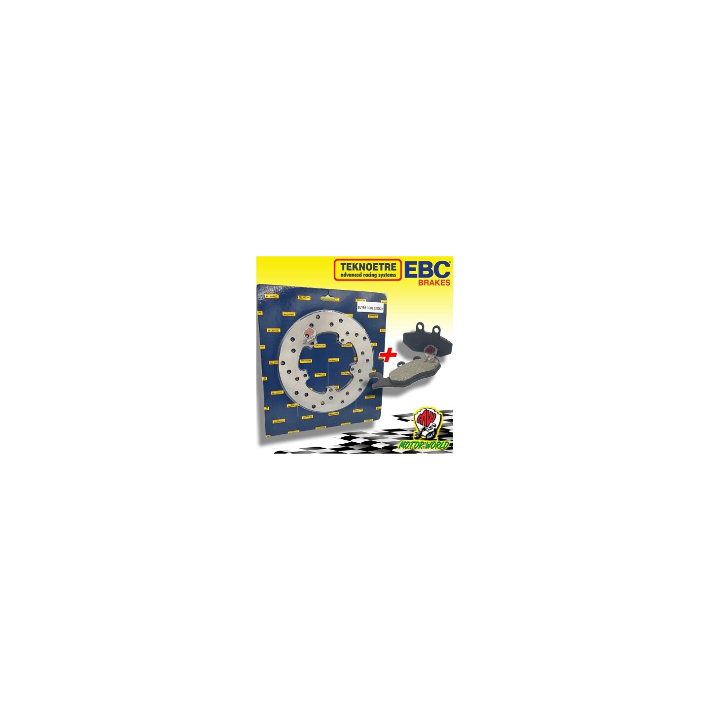Set Scheibe+Bremsbeläge Vorne Piaggio Vespa 50 Spring 4V Kein ABS 2017