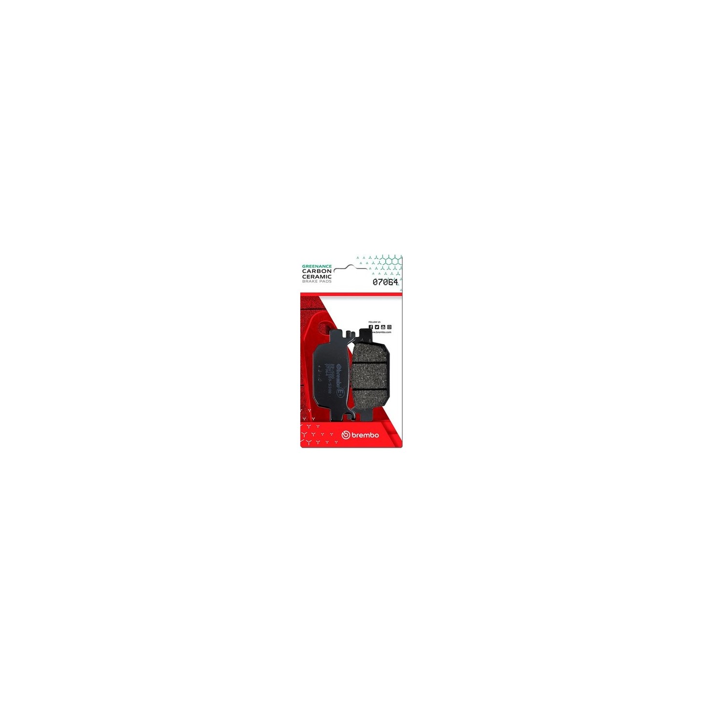 Paar Bremsbeläge Hinten BREMBO Peugeot Metropole 400 2018